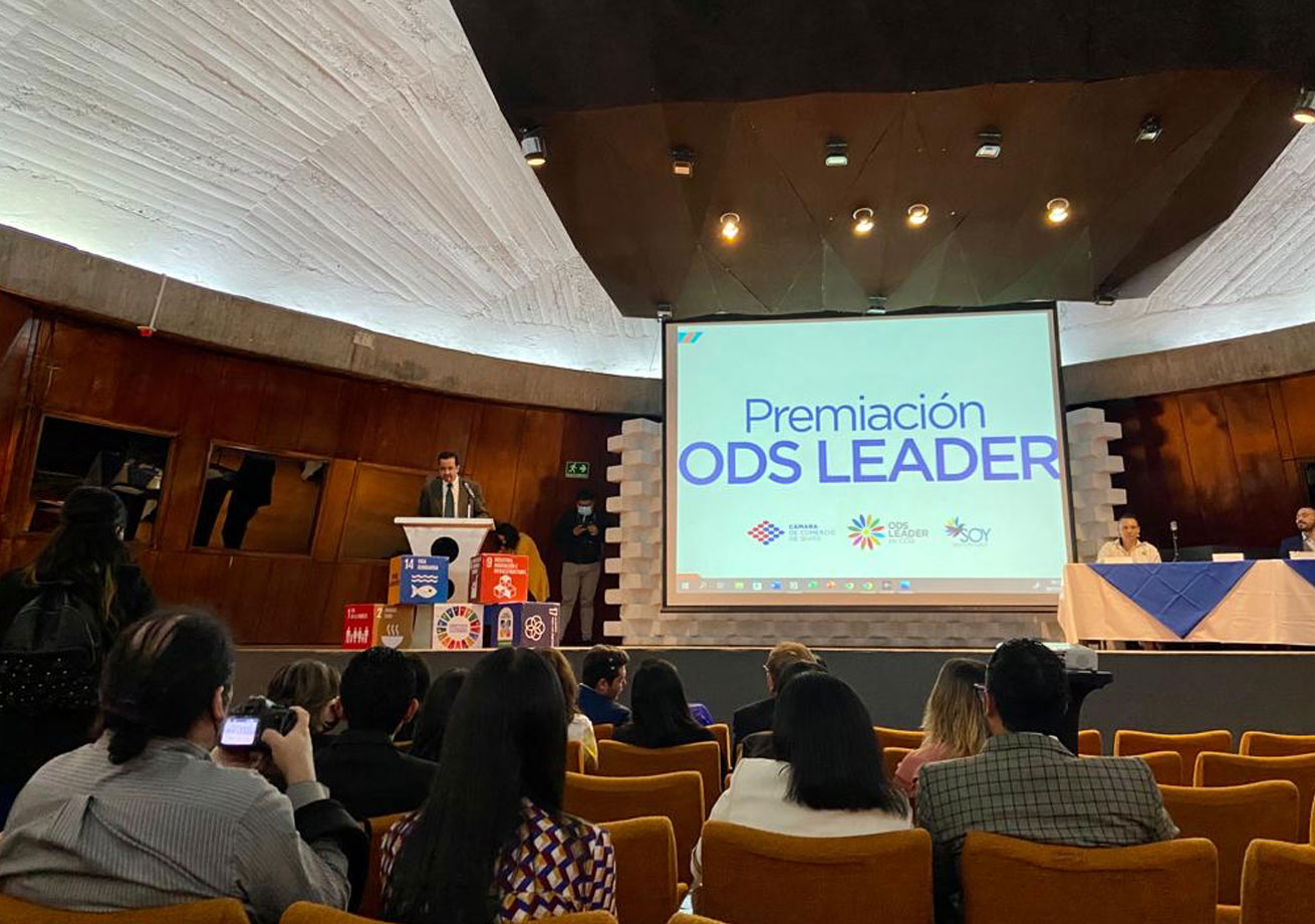 Premiados ODS LEADER por Cámara de Comercio Quito
